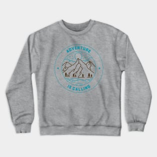 Adventure Is Calling Outdoor Adventure Crewneck Sweatshirt